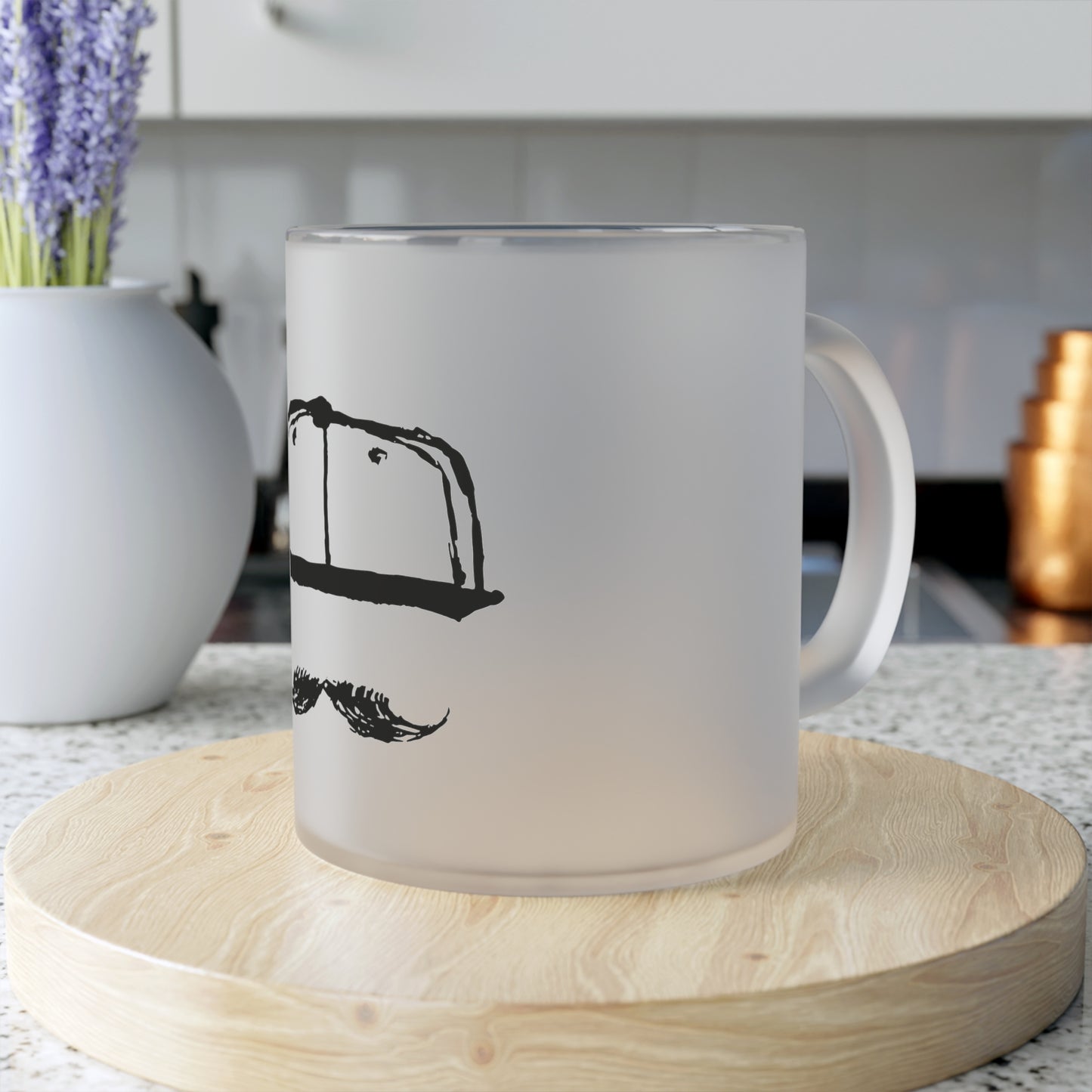 DOMINOLO Frosted Glass Mug