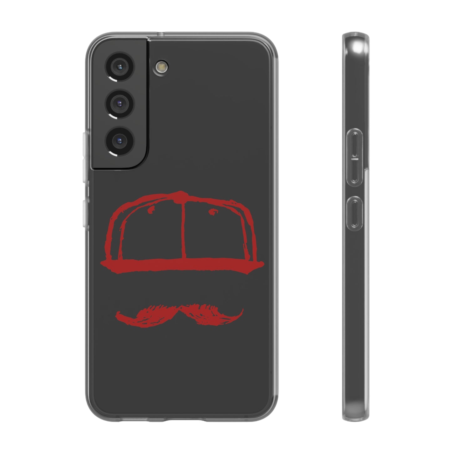 DOMINOLO Mustash Mobile Flexi Case - Big Logo Red