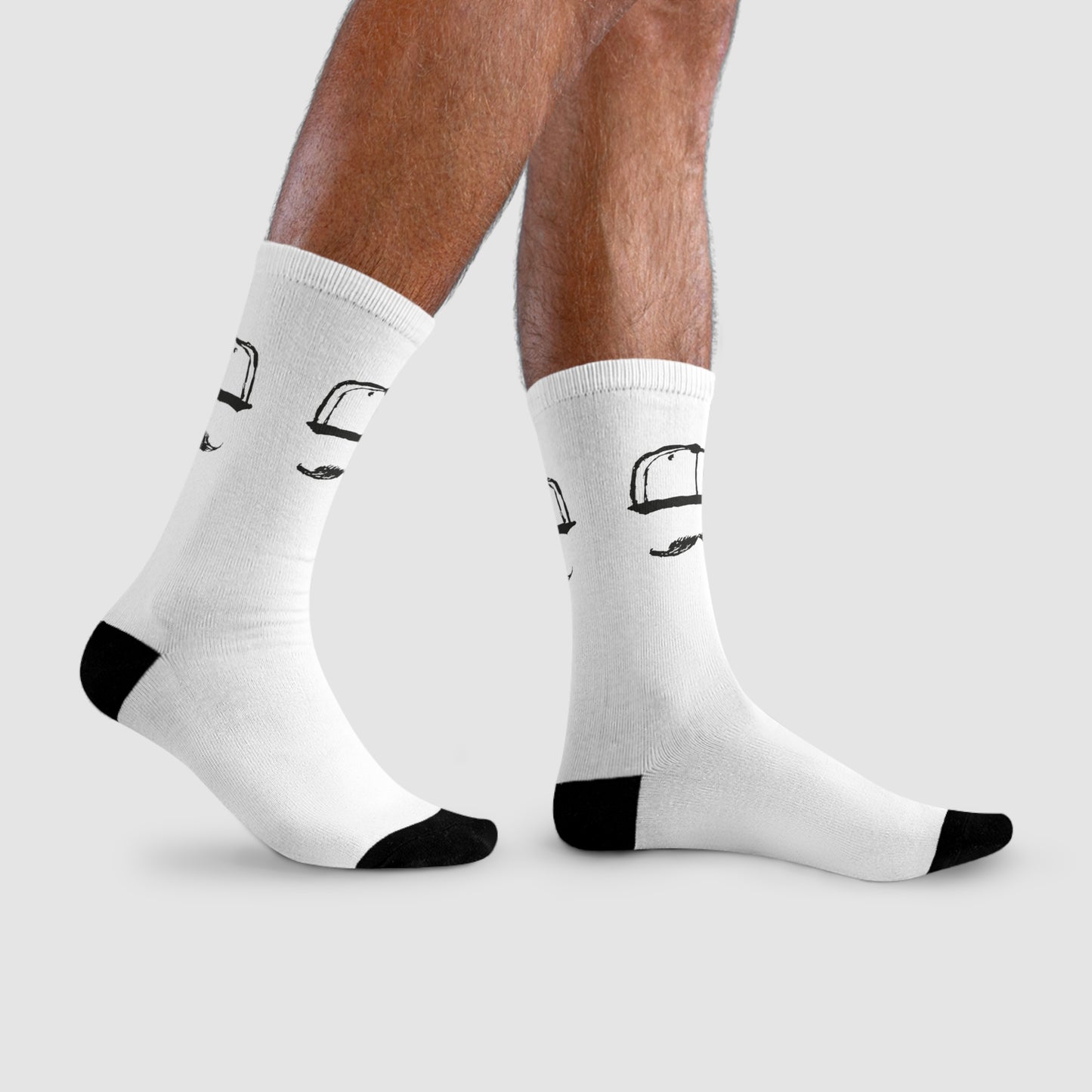 DOMINOLO Sublimation Crew Socks