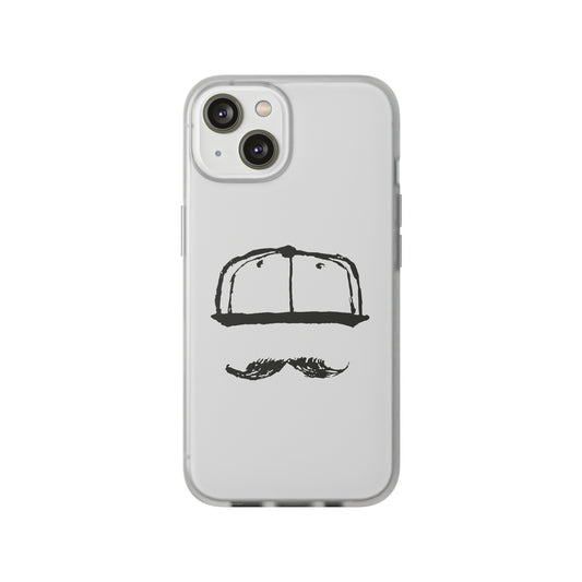 DOMINOLO Mustash Mobile Flexi Case - Big Logo Black