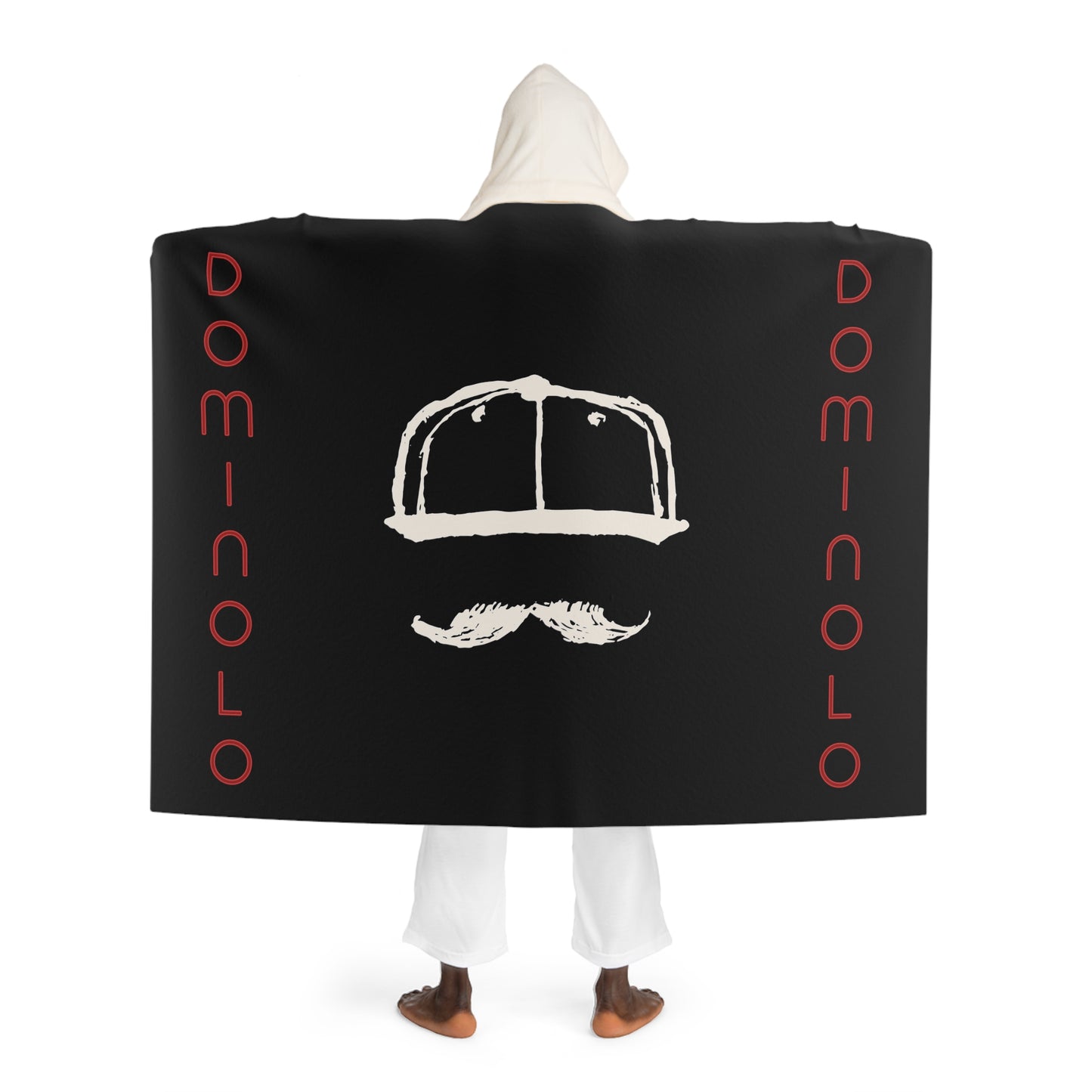 2nd Edition DOMINOLO Hooded Sherpa Fleece Blanket