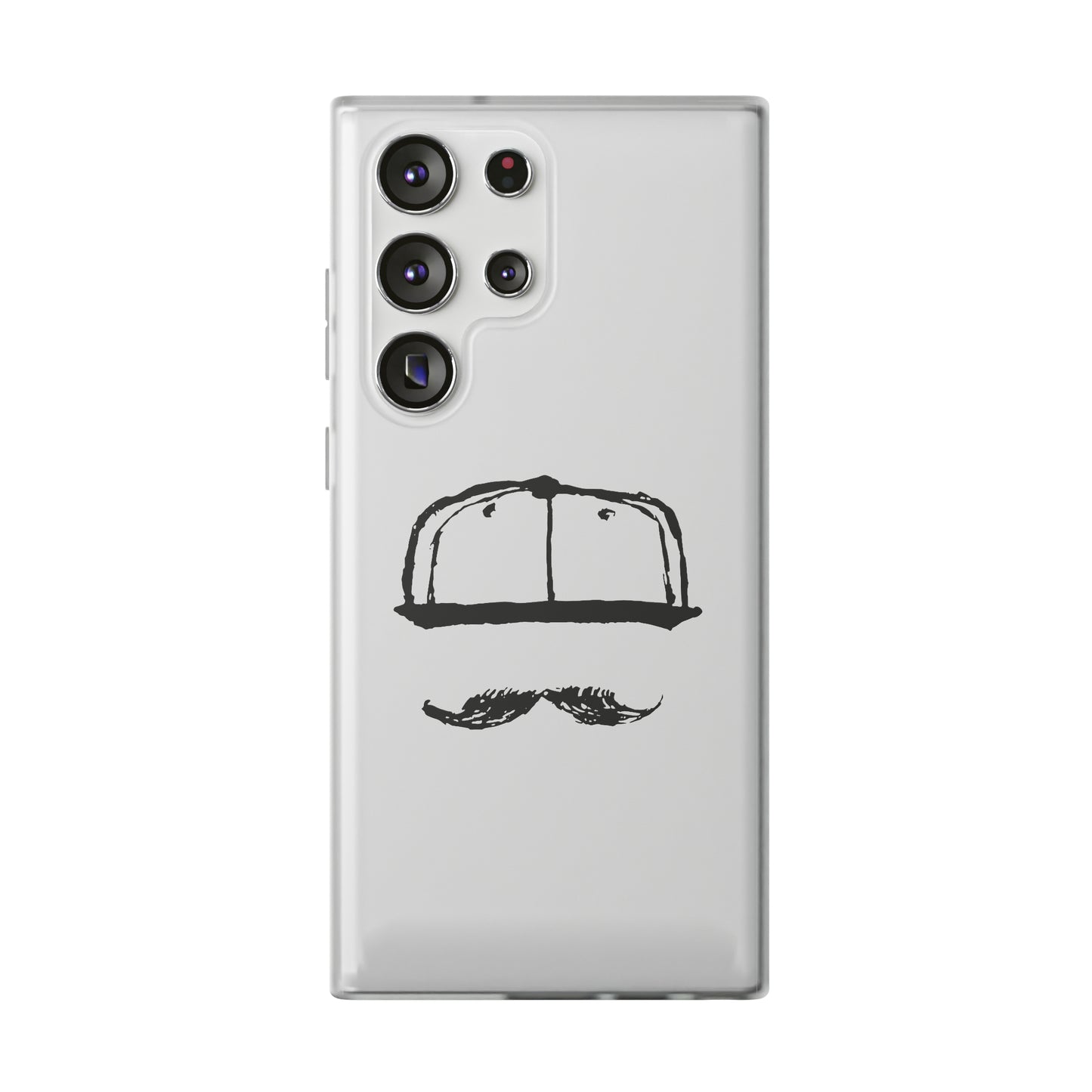 DOMINOLO Mustash Mobile Flexi Case - Big Logo Black